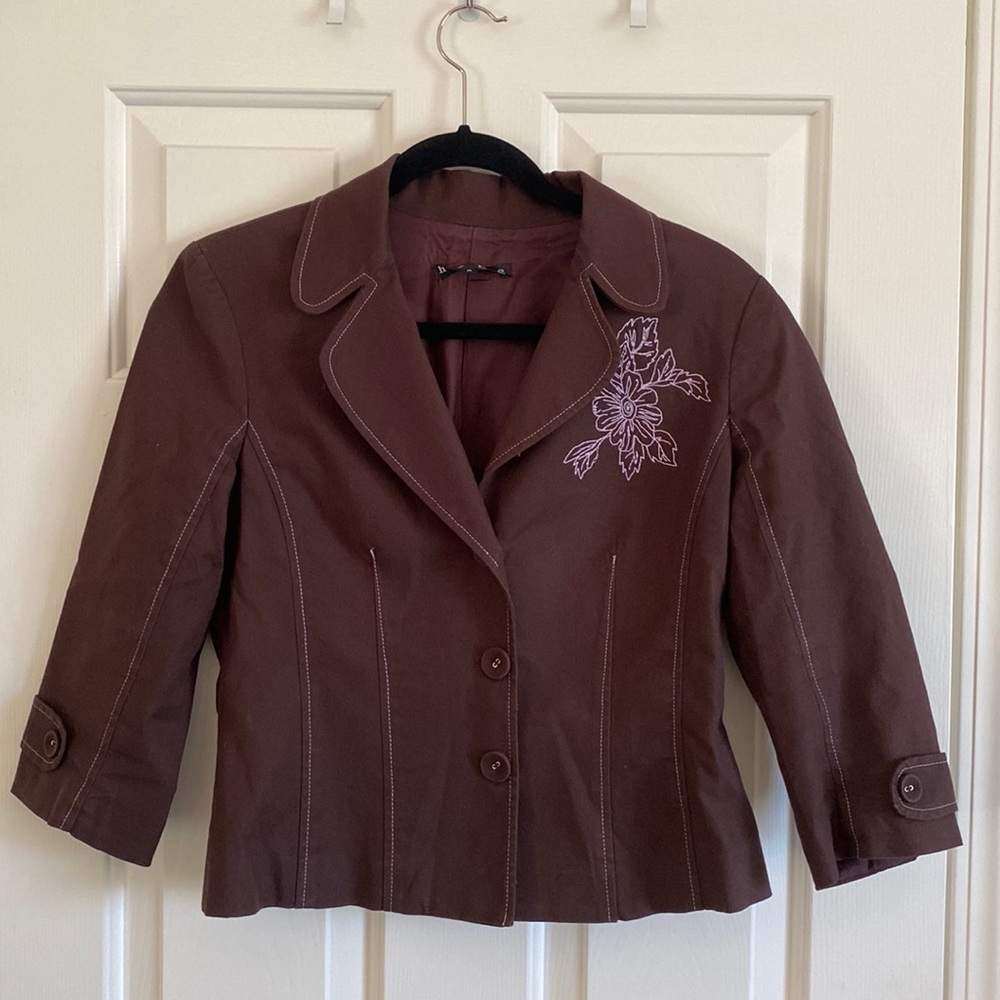 Hype cropped 3/4 sleeve blazer